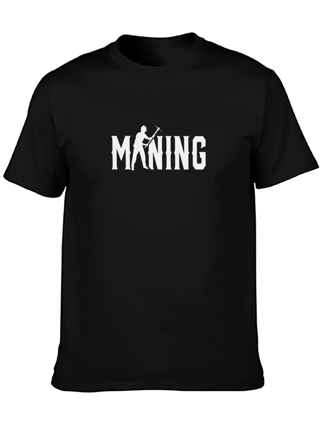 Camiseta Negra Mining: Estilo y Comodidad