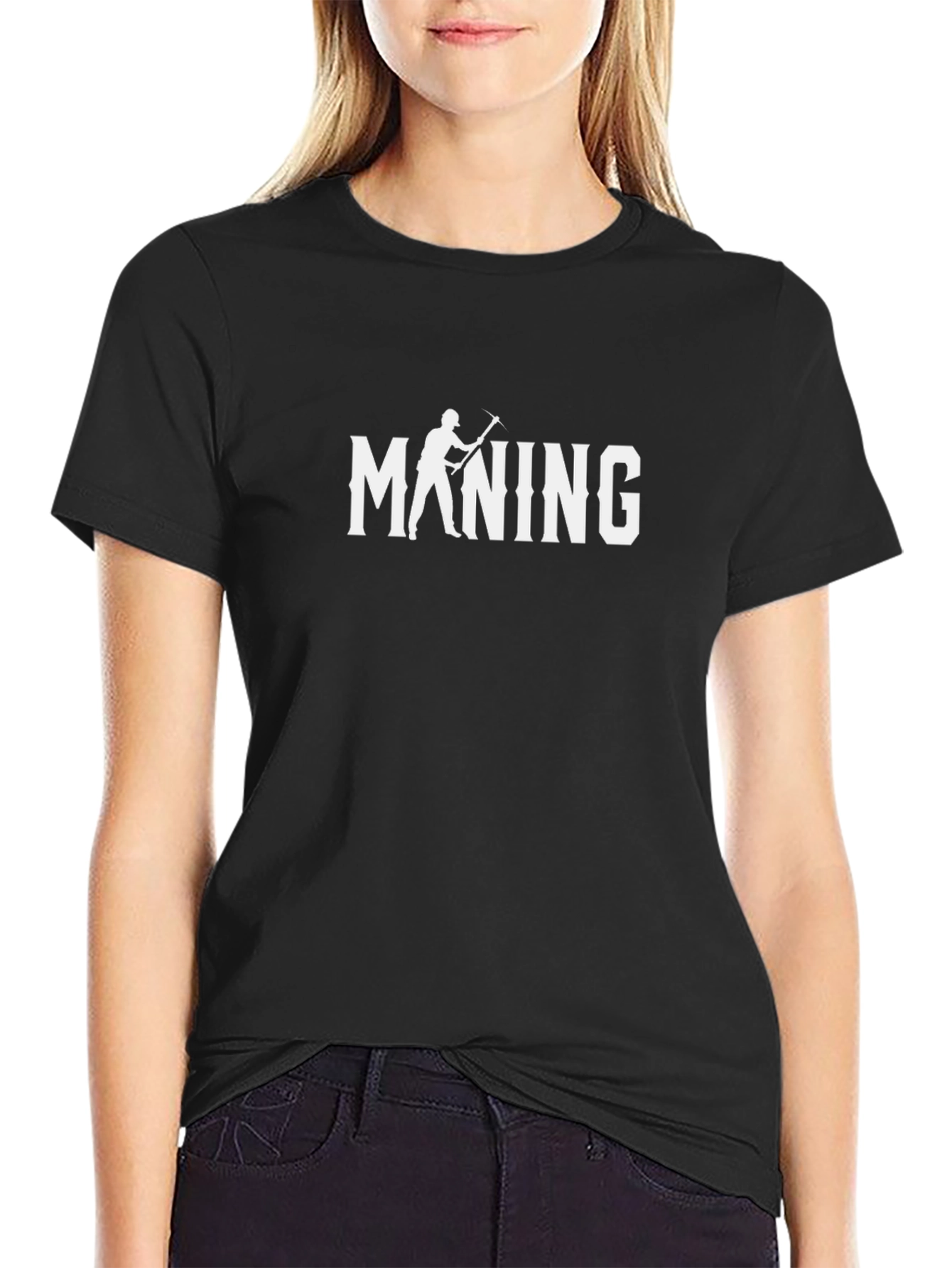 Camiseta Negra Mining: Estilo y Comodidad