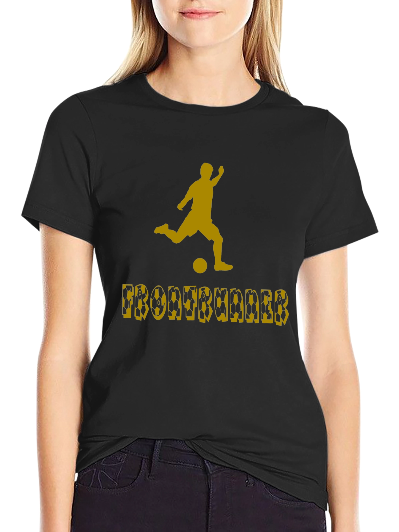 Camiseta Negra Deportiva Frontrunner