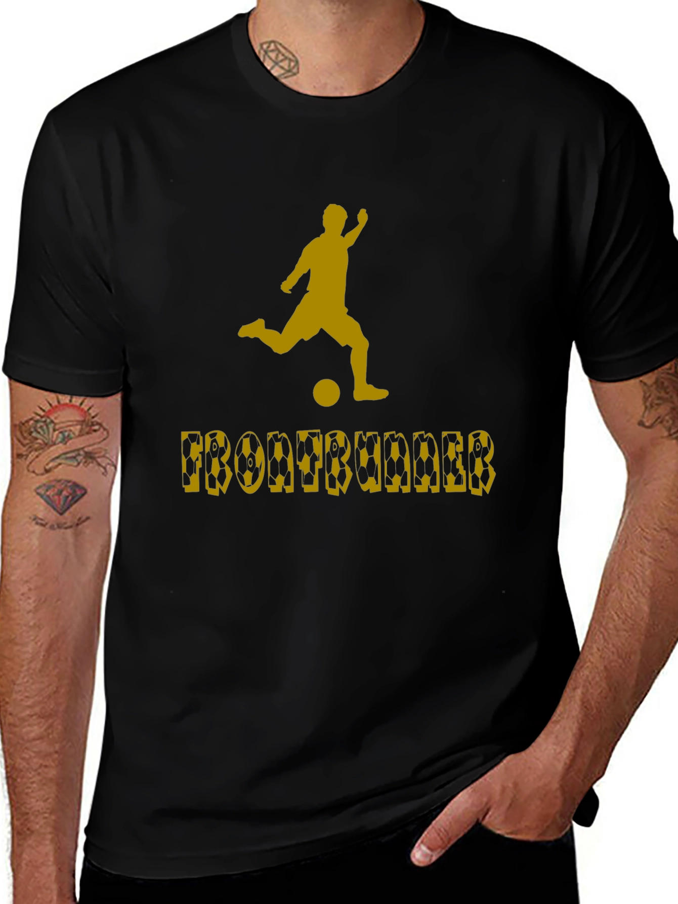 Camiseta Negra Deportiva Frontrunner
