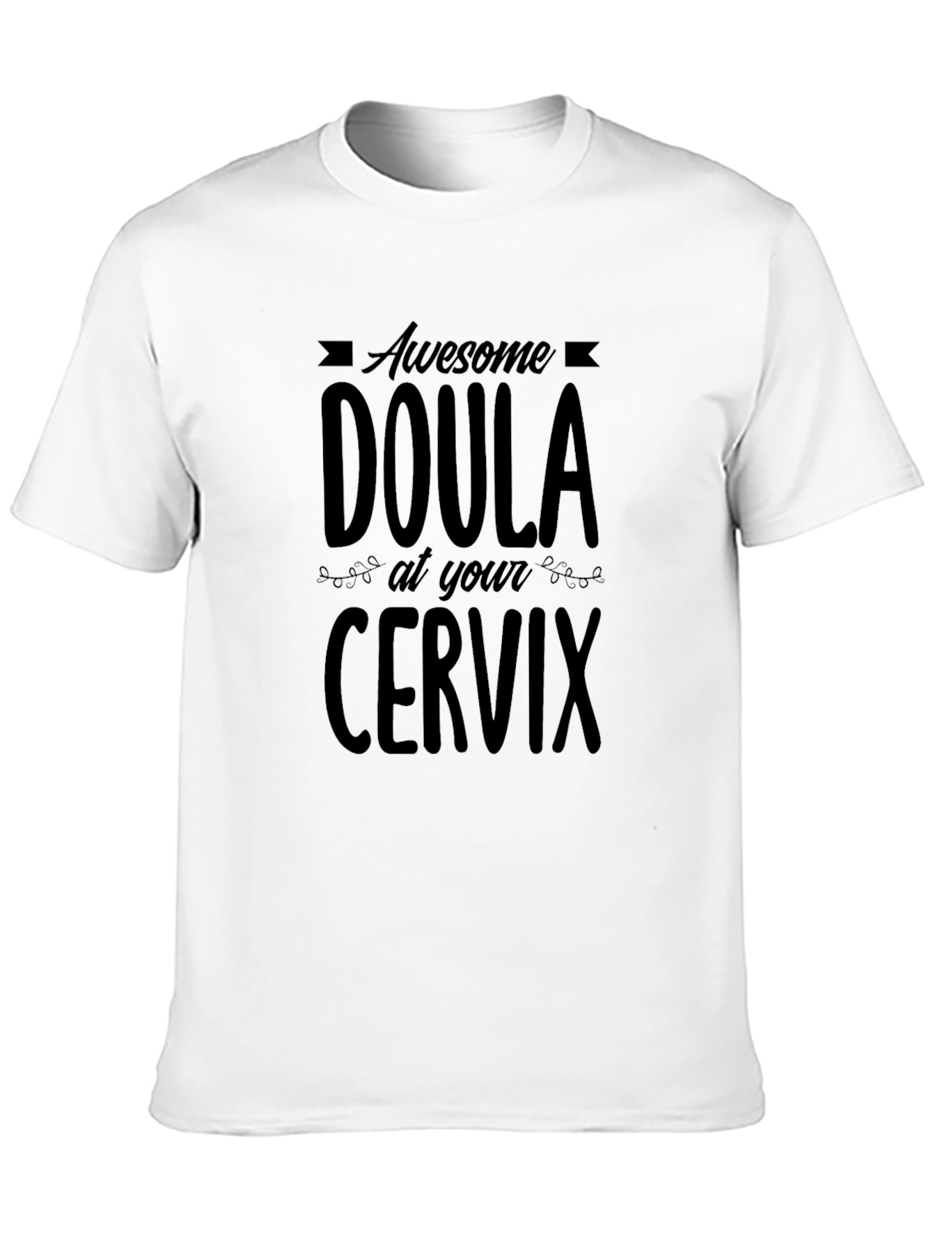 Camiseta Negra Doula Awesome Cervix