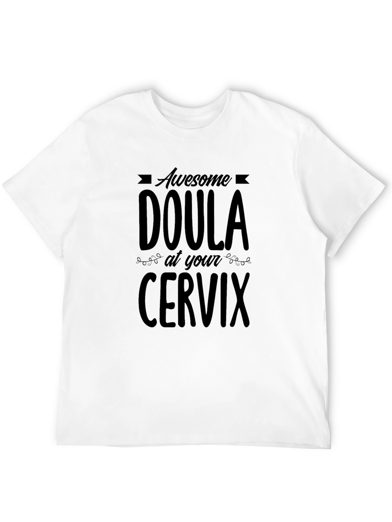 Camiseta Negra Doula Awesome Cervix
