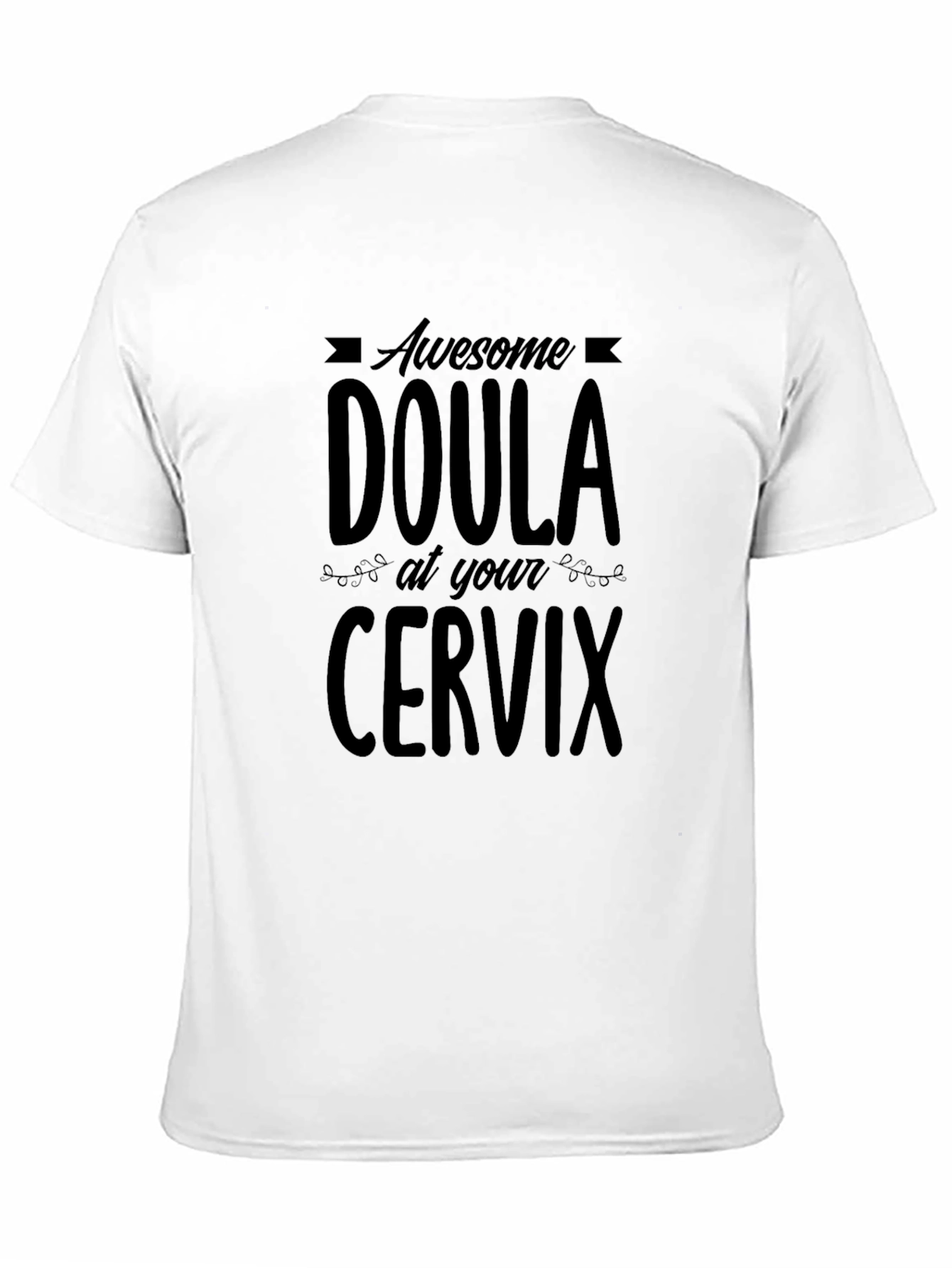 Camiseta Negra Doula Awesome Cervix