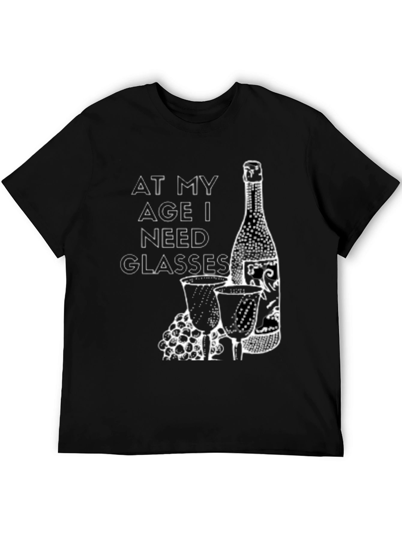 Camiseta Negra: A Mi Edad Necesito Copas