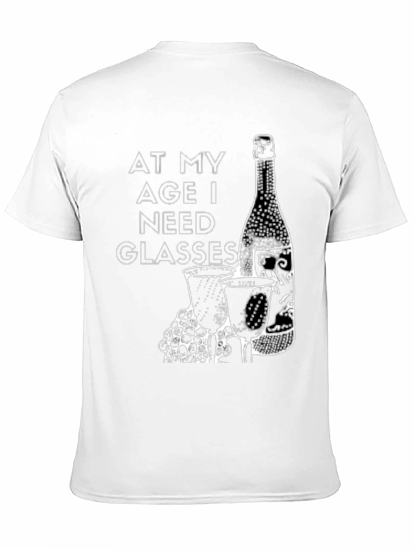 Camiseta Negra: A Mi Edad Necesito Copas