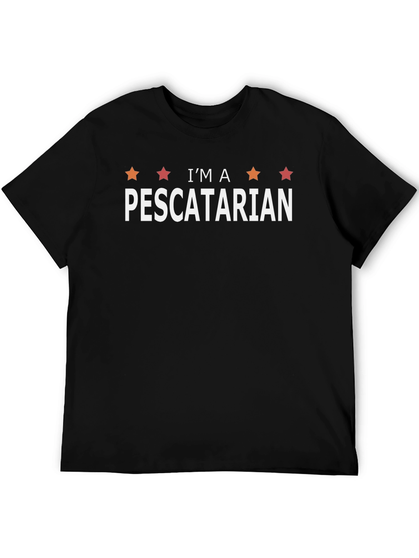 Camiseta Negra Soy Pescatariano