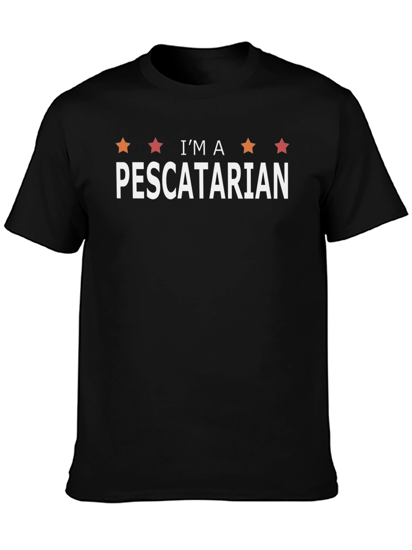 Camiseta Negra Soy Pescatariano
