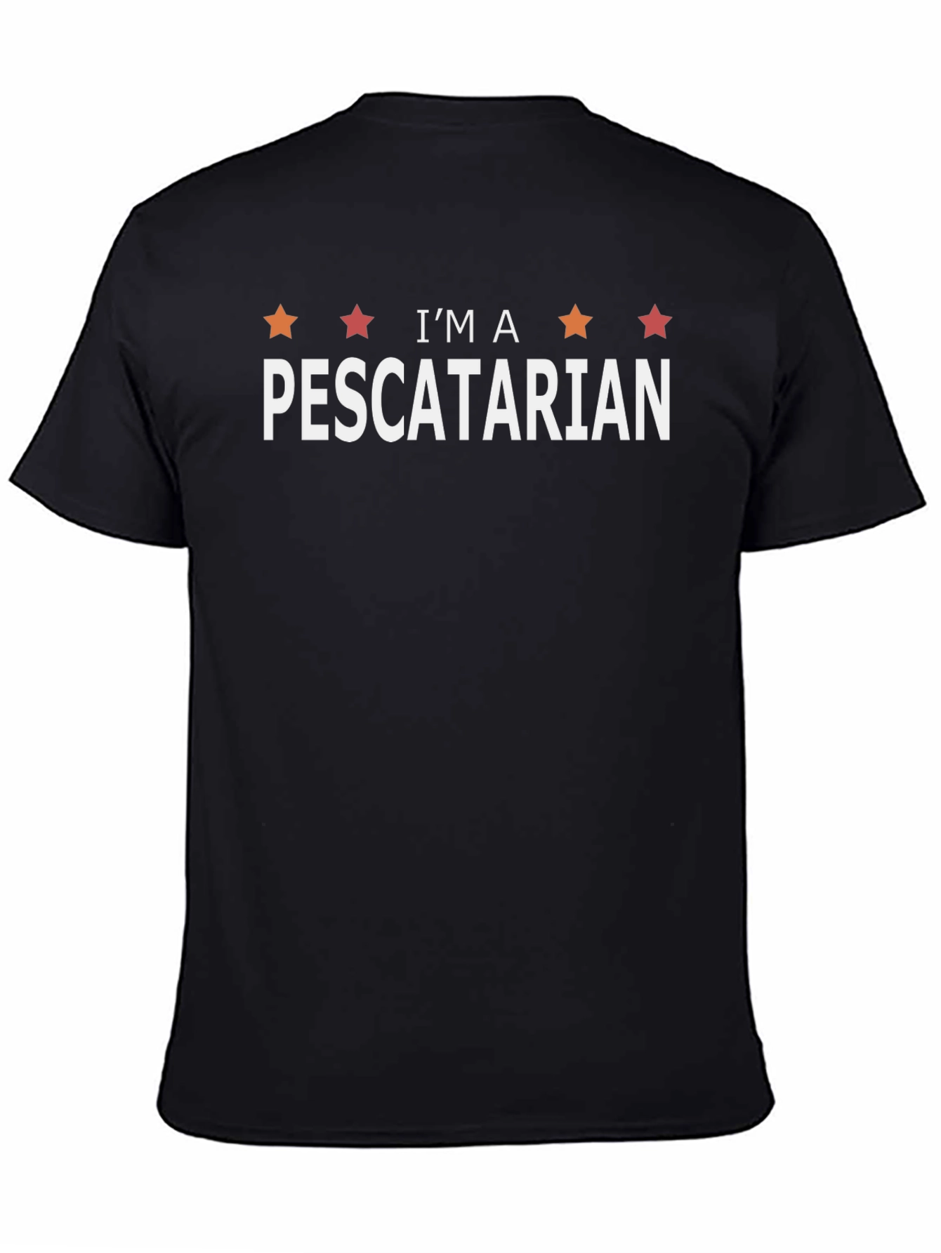 Camiseta Negra Soy Pescatariano