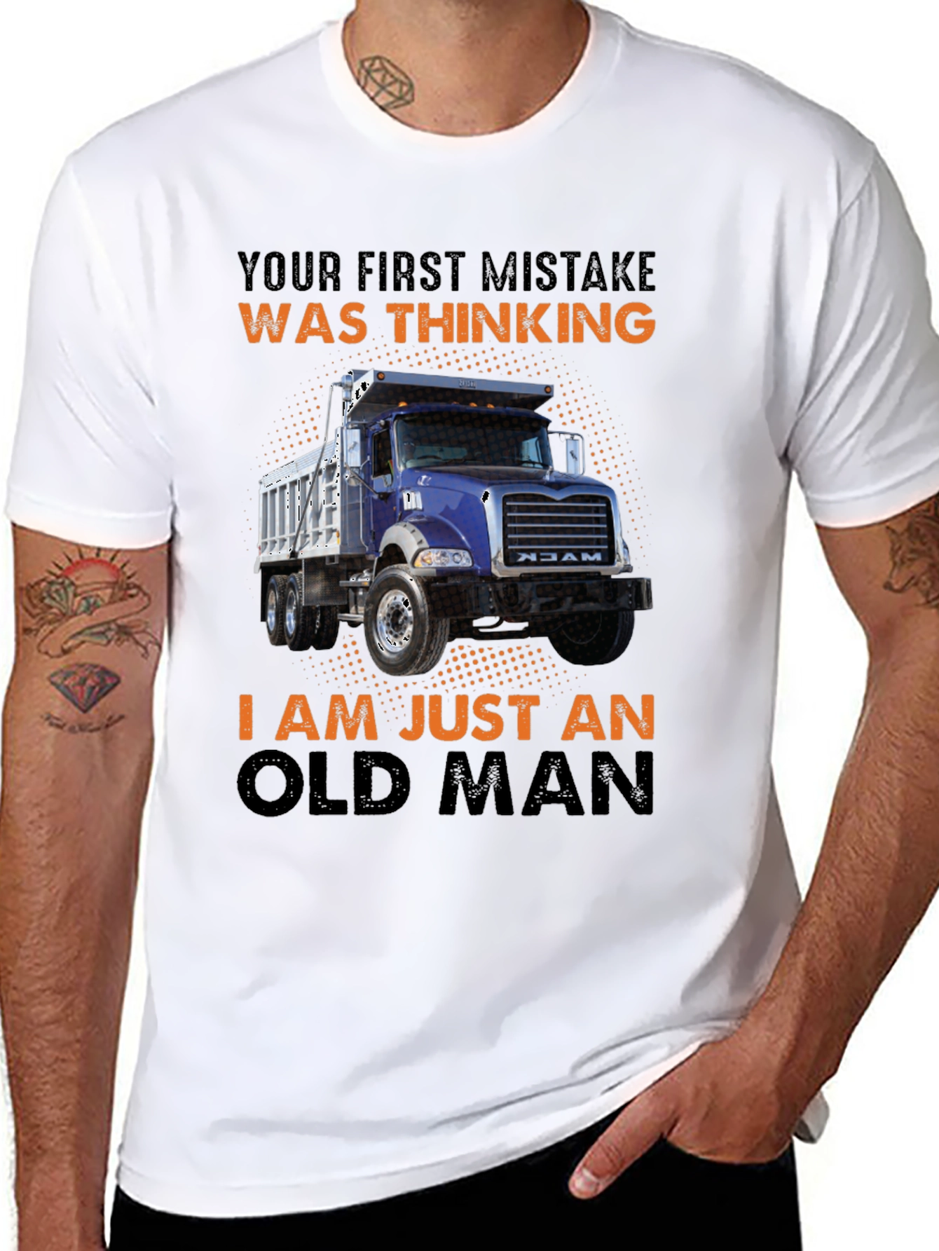 Camiseta Negra Viejo Camionero