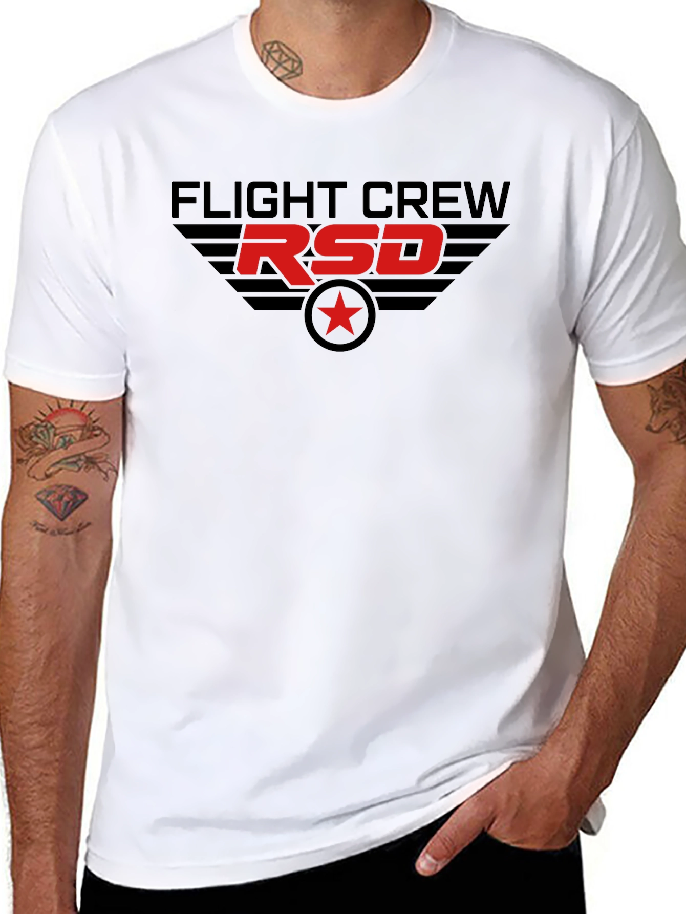 Camiseta Negra RSD Flight Crew