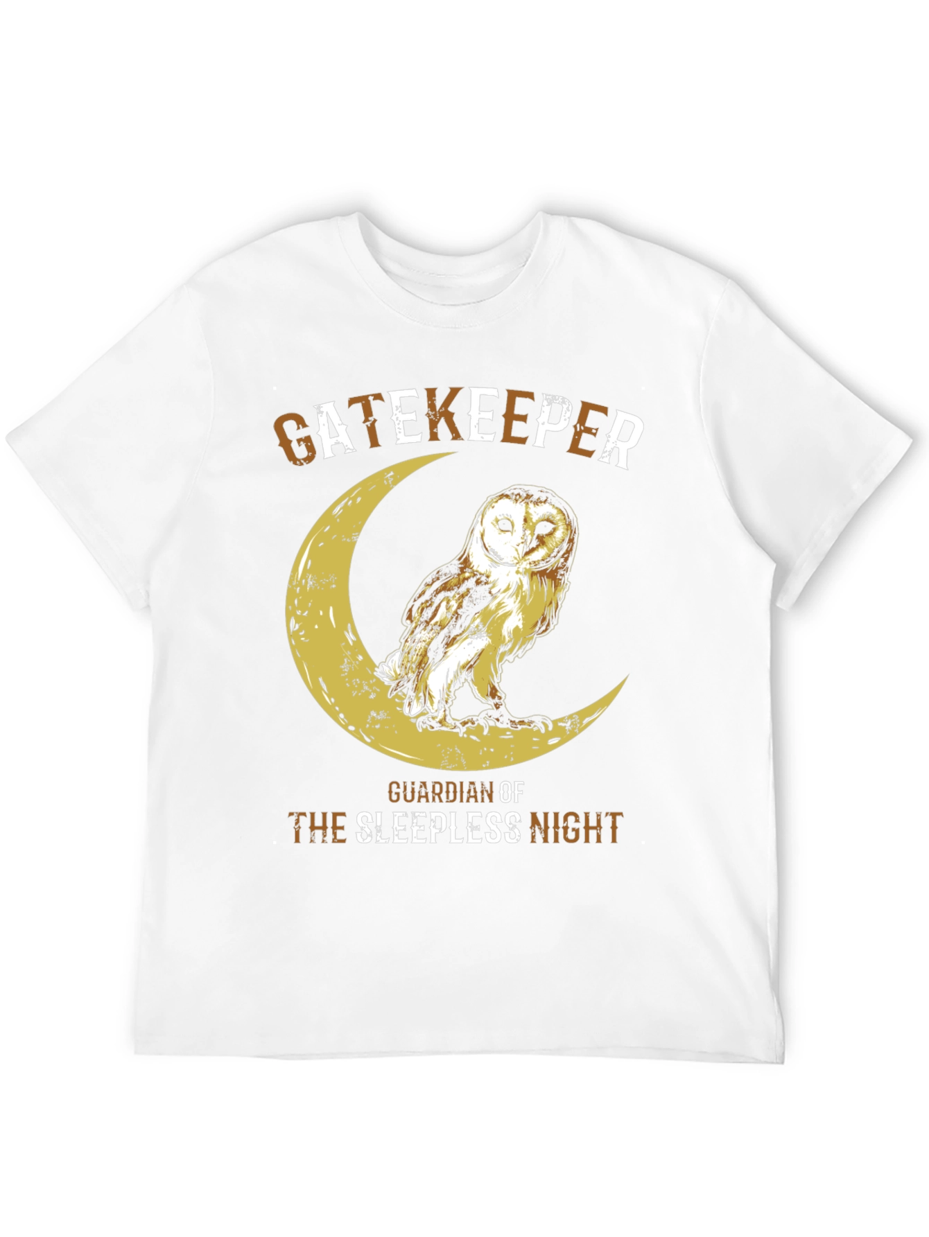 Camiseta Hombre Búho Guardián Noche