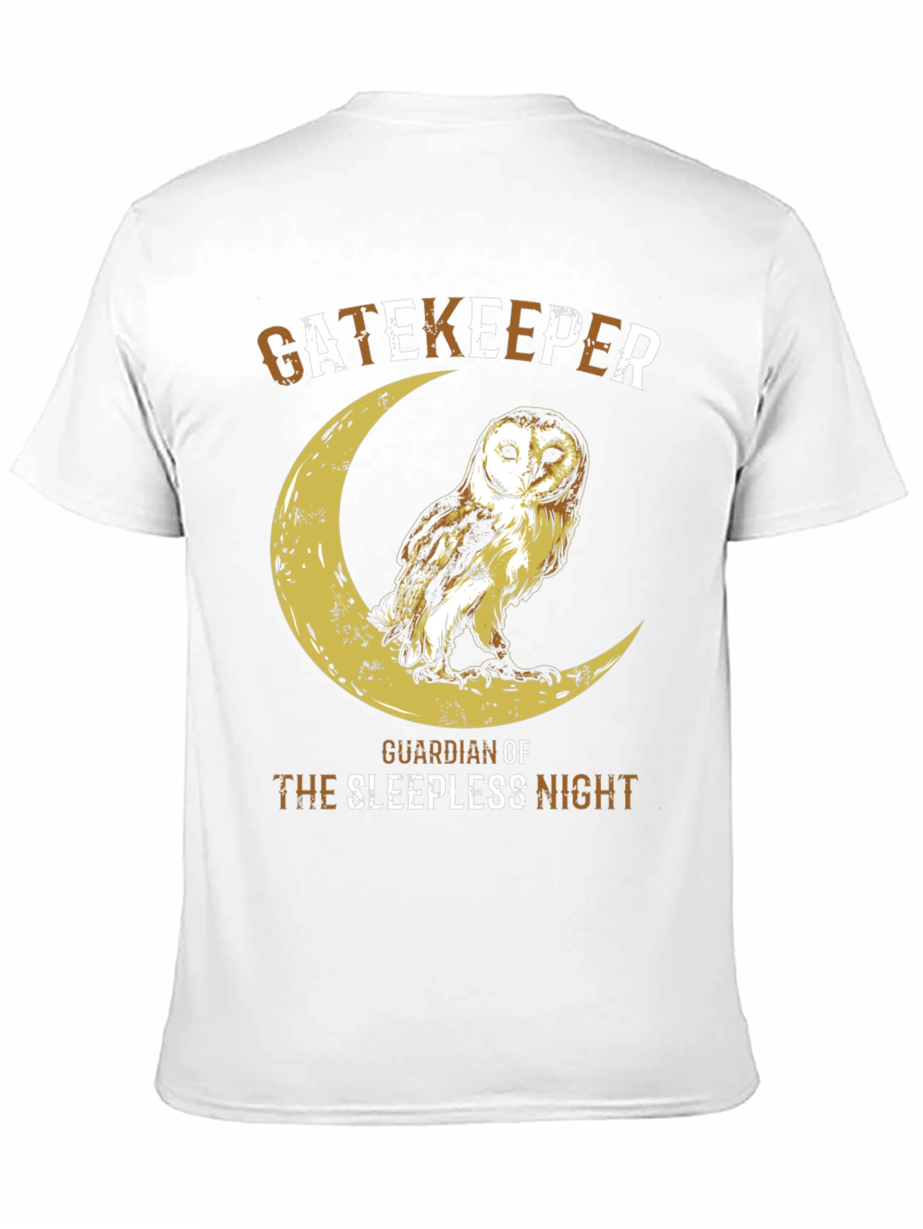 Camiseta Hombre Búho Guardián Noche