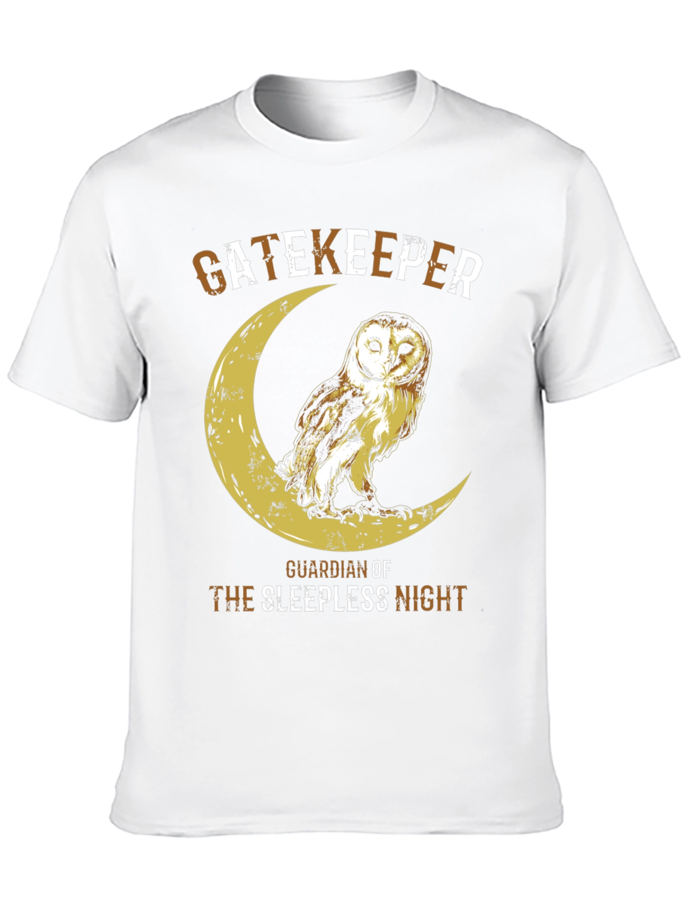 Camiseta Hombre Búho Guardián Noche