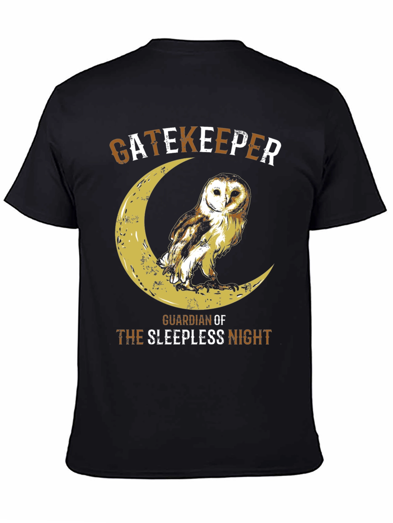 Camiseta Hombre Búho Guardián Noche