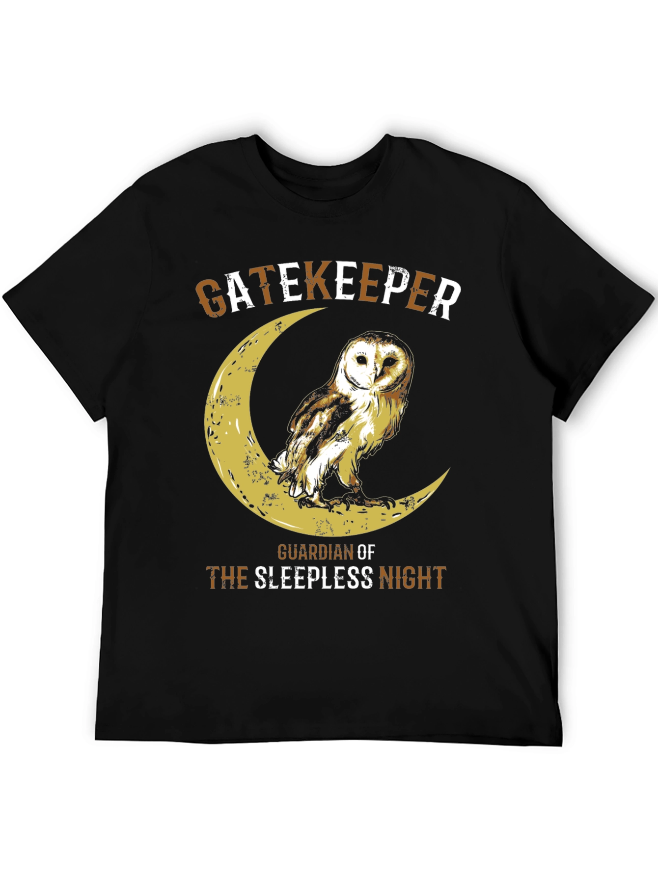 Camiseta Hombre Búho Guardián Noche