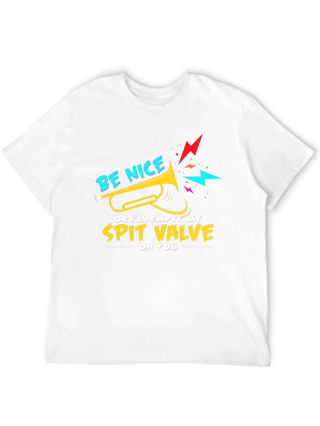 Camiseta Negra con Diseño de Trompeta