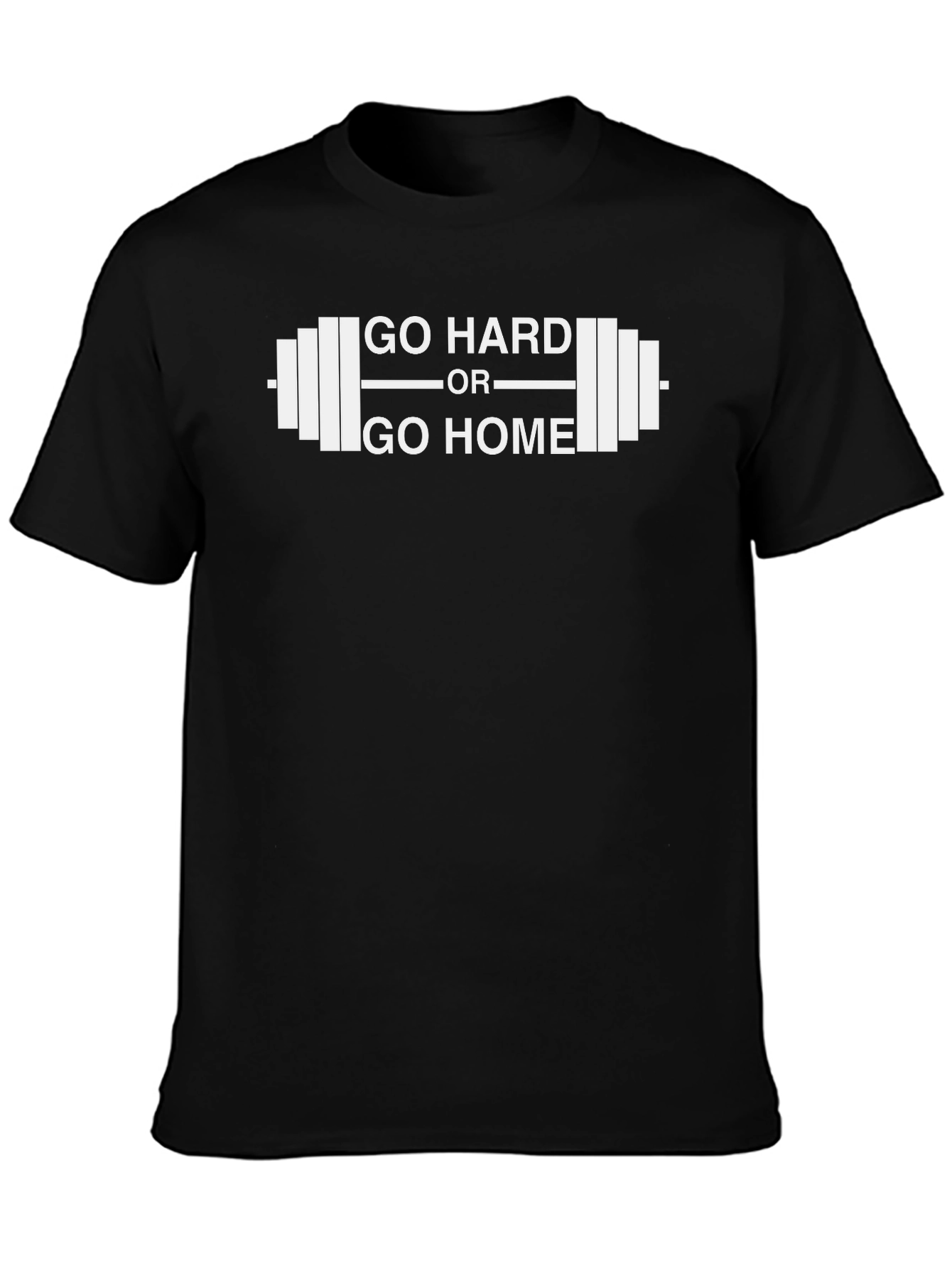 Camiseta Negra Gym Go Hard or Go Home