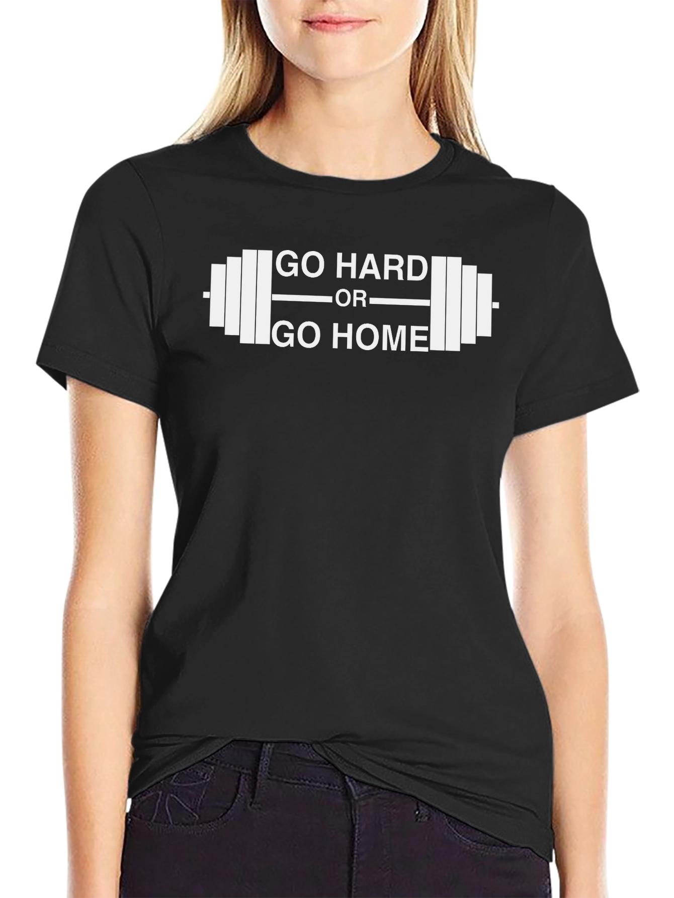 Camiseta Negra Gym Go Hard or Go Home