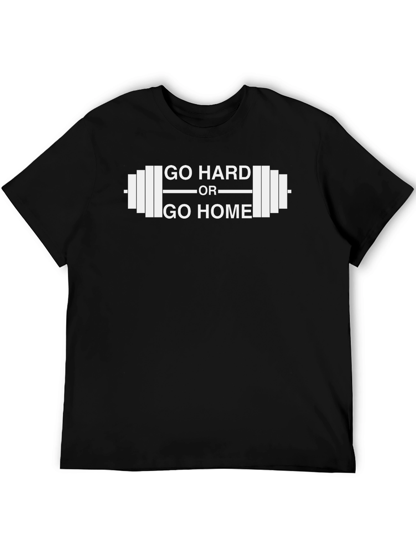 Camiseta Negra Gym Go Hard or Go Home