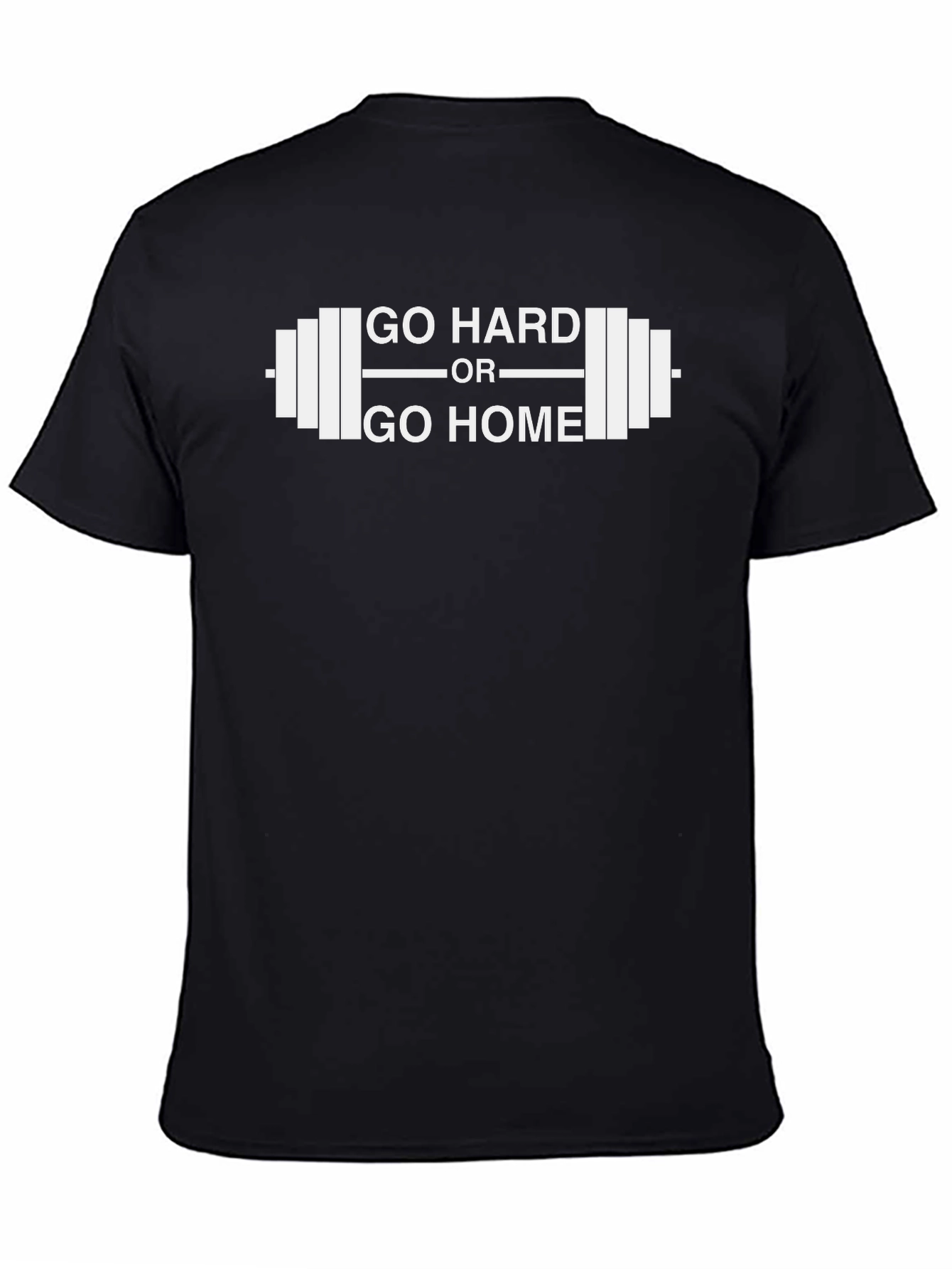 Camiseta Negra Gym Go Hard or Go Home