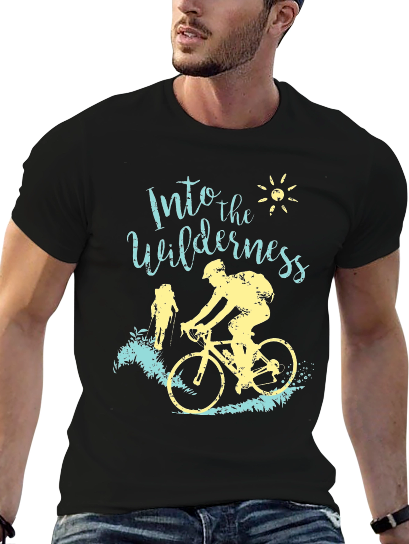 Camiseta Negra Into the Wilderness Aventura