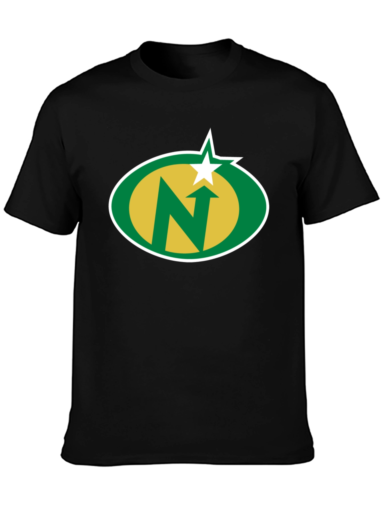 Camiseta Negra con Logo N Estrella
