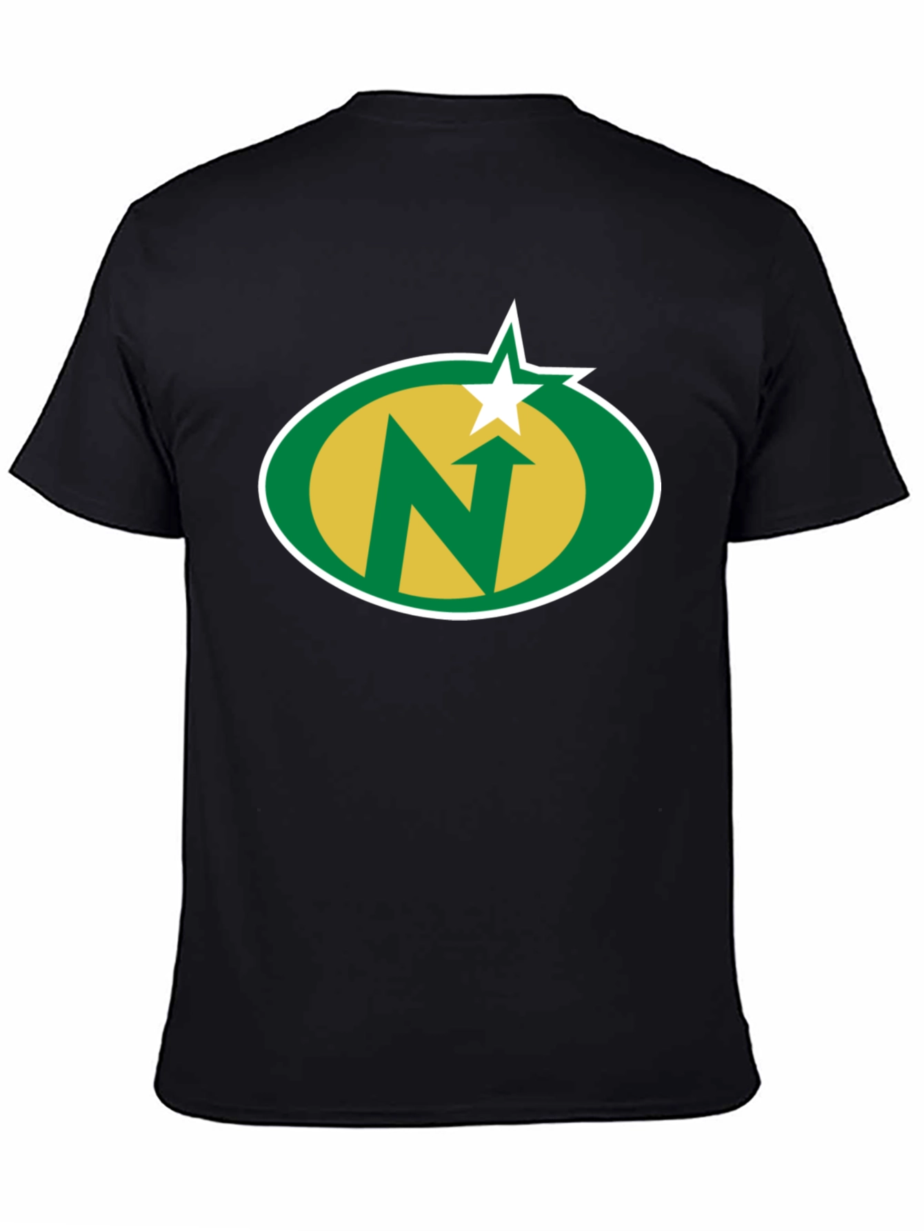 Camiseta Negra con Logo N Estrella