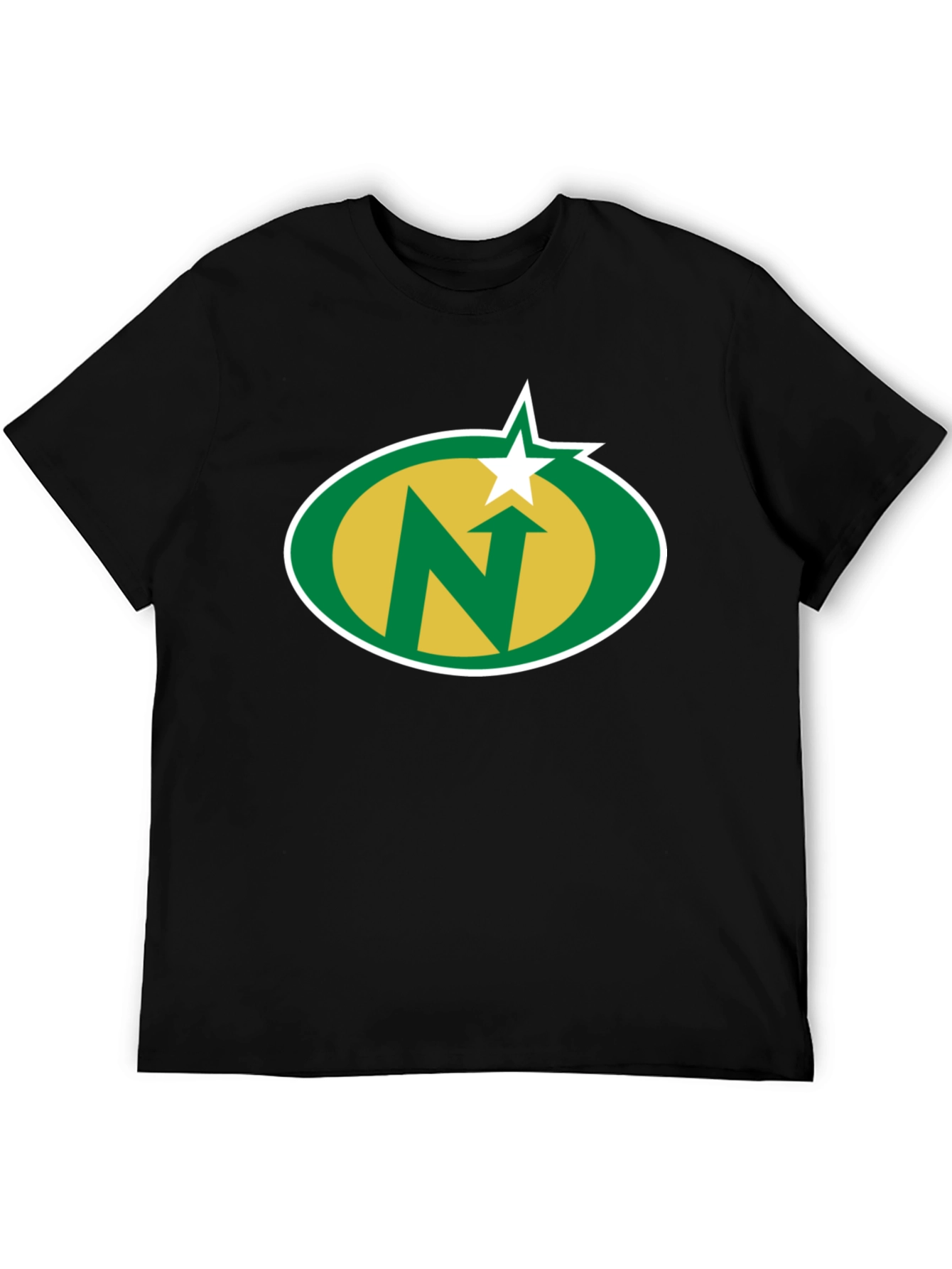 Camiseta Negra con Logo N Estrella