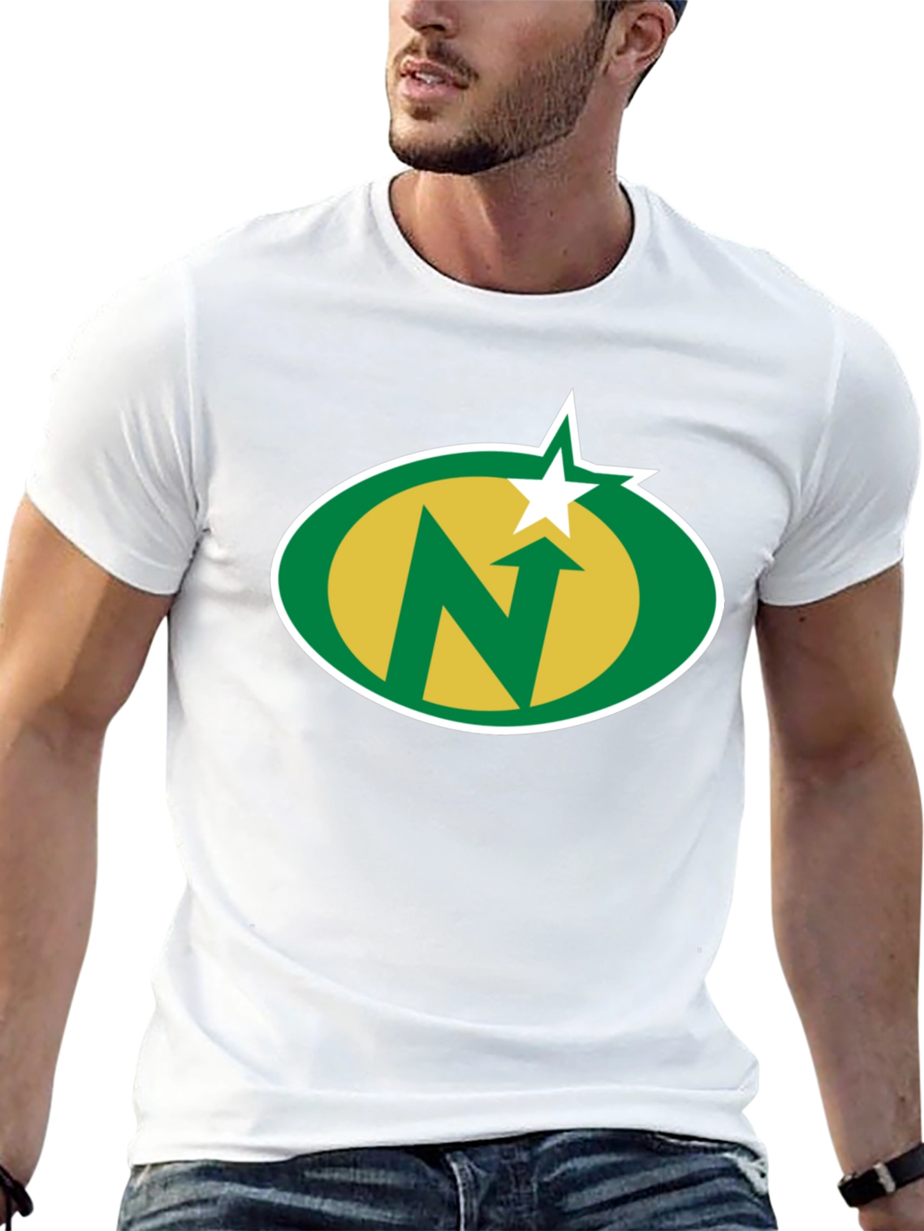 Camiseta Negra con Logo N Estrella