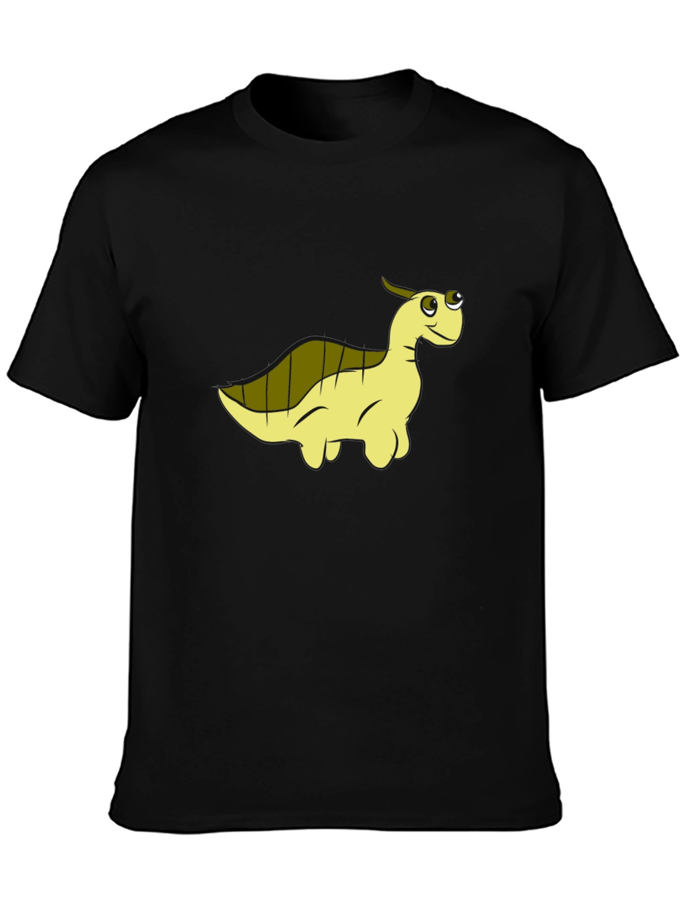 Camiseta Negra con Diseño de Dinosaurio