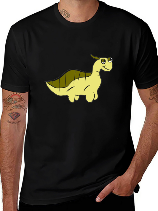 Camiseta Negra con Diseño de Dinosaurio