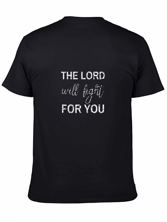 Camiseta Cristiana: El Señor Luchará Por Ti