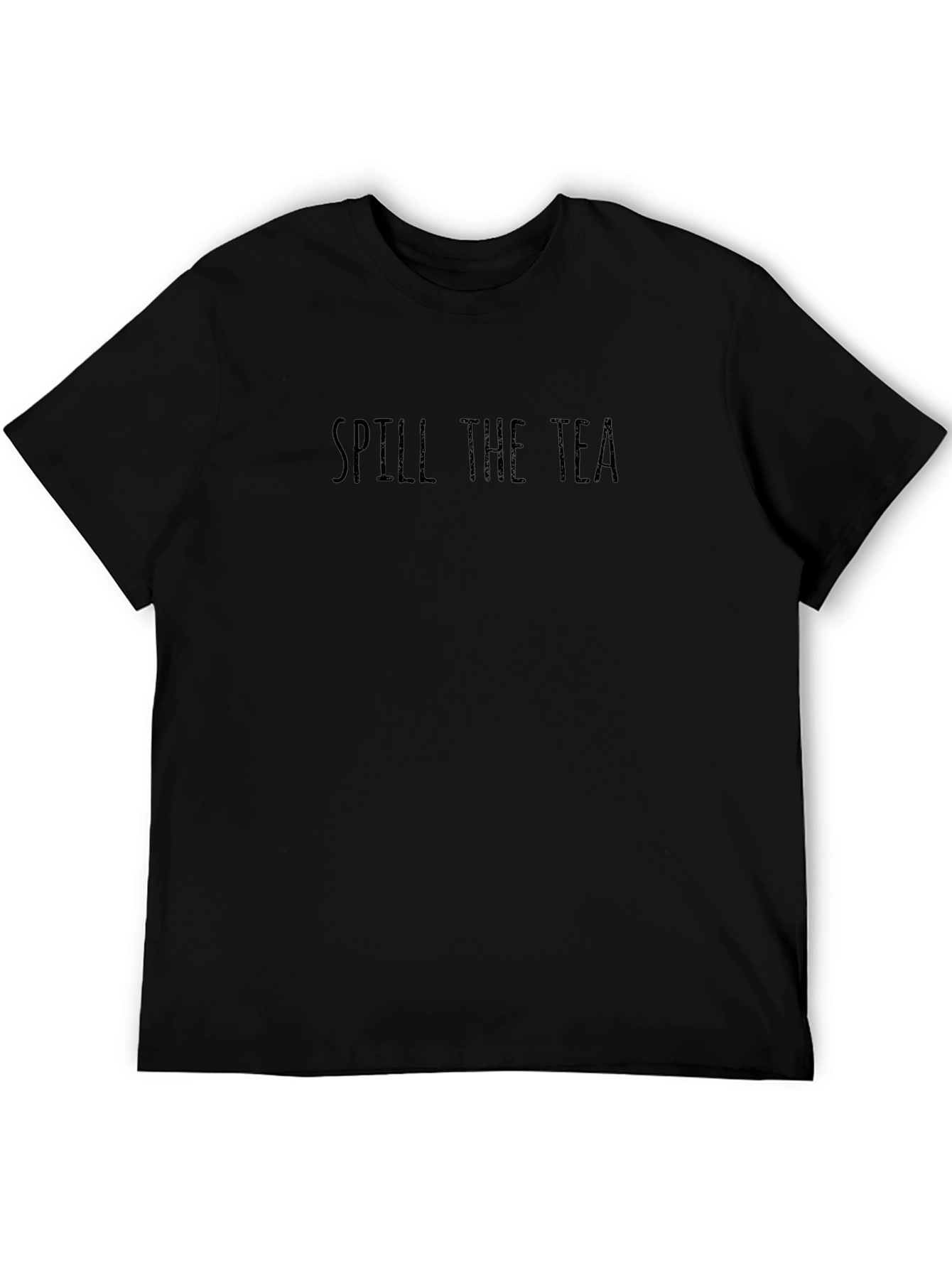 Camiseta Negra: Spill The Tea