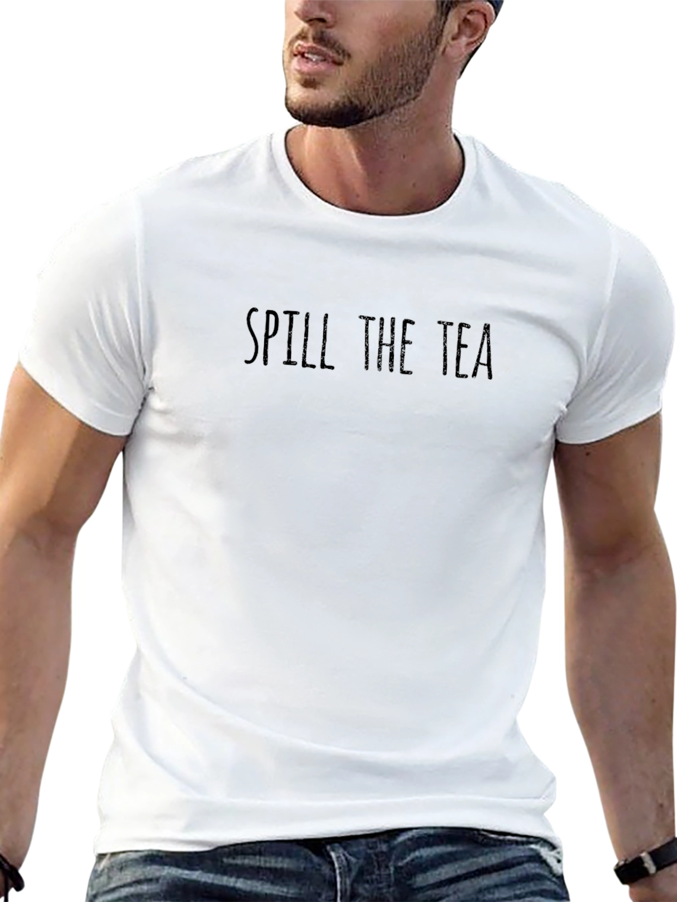 Camiseta Negra: Spill The Tea