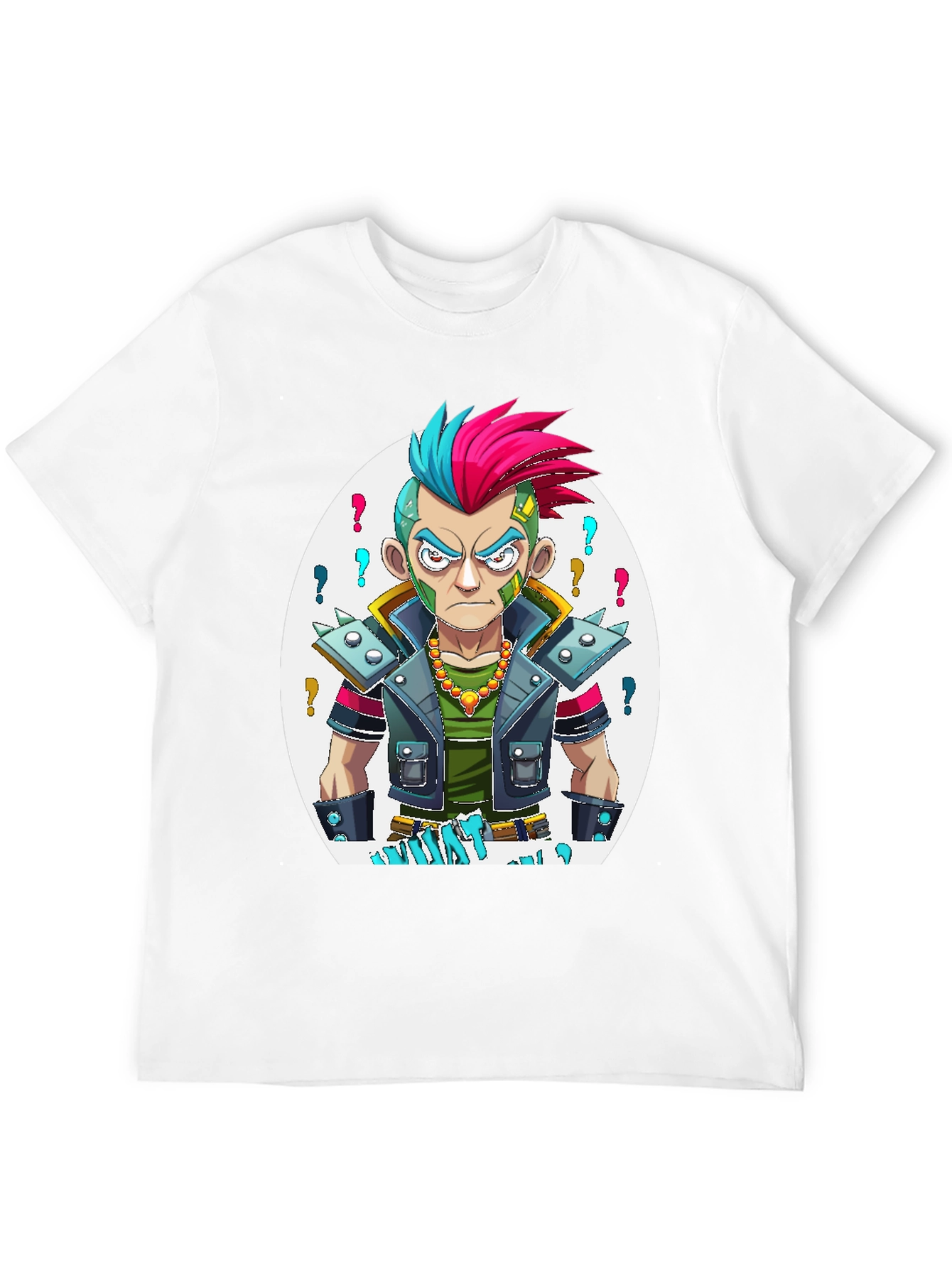 Camiseta Negra Estampada - Estilo Punk Urbano