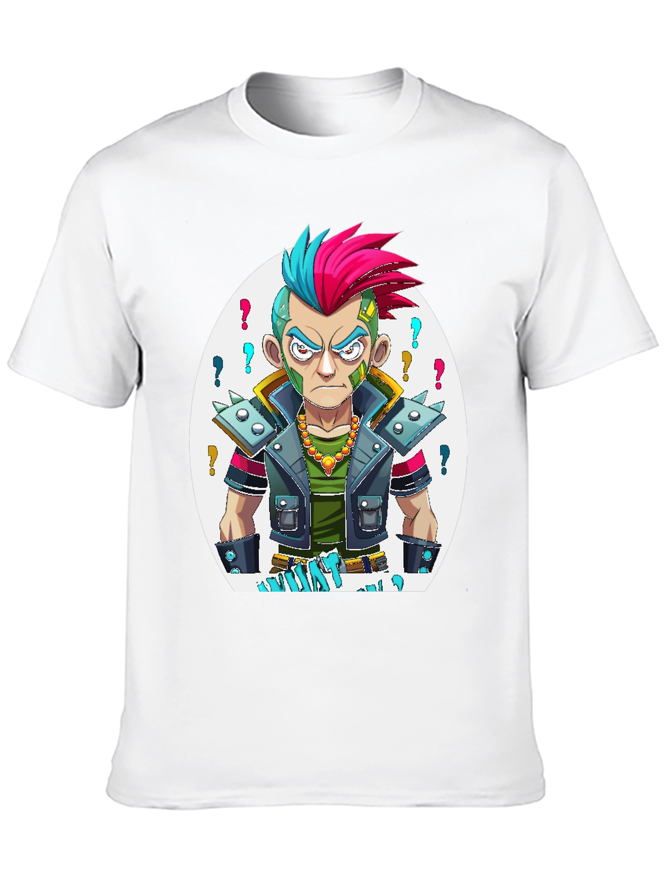 Camiseta Negra Estampada - Estilo Punk Urbano