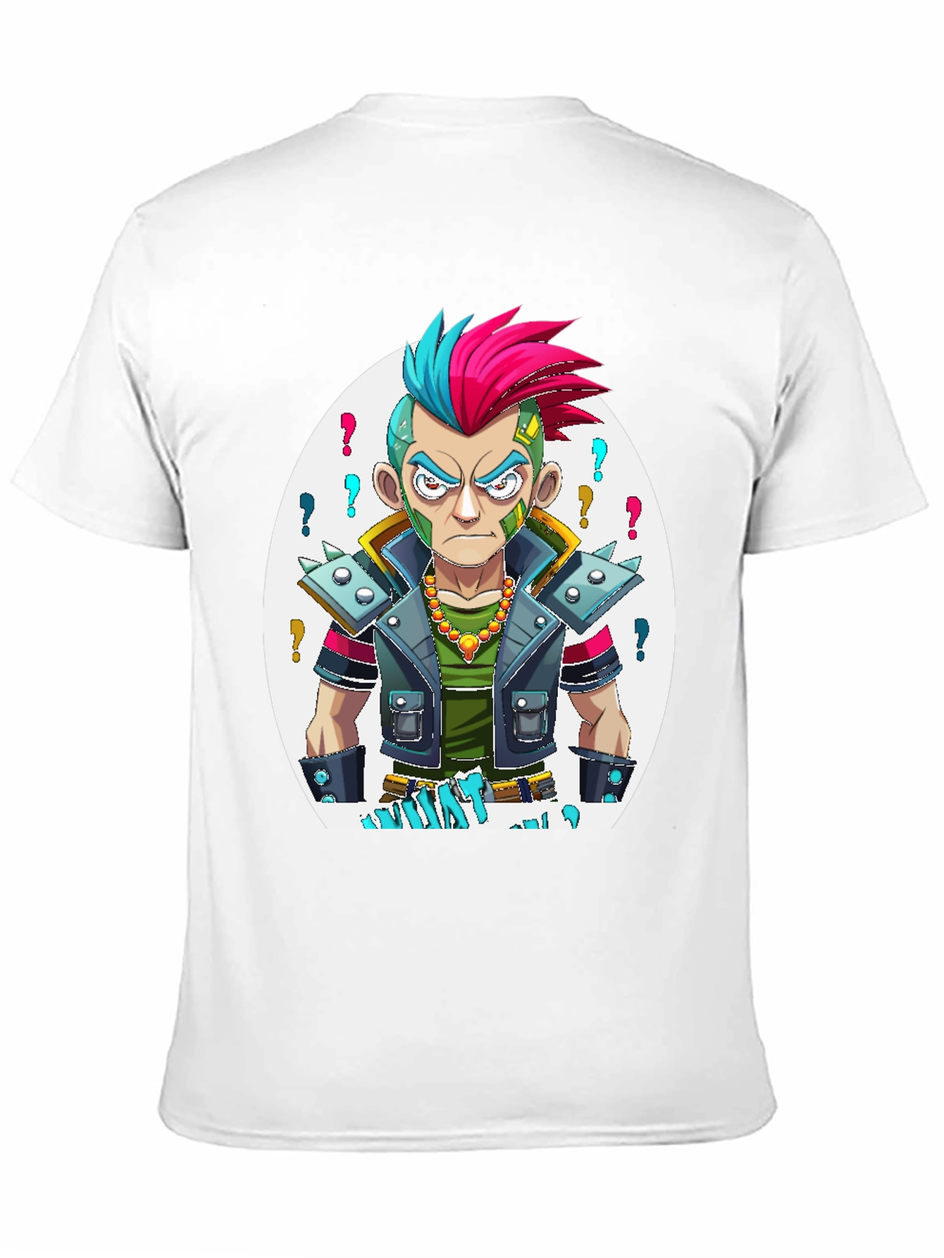 Camiseta Negra Estampada - Estilo Punk Urbano