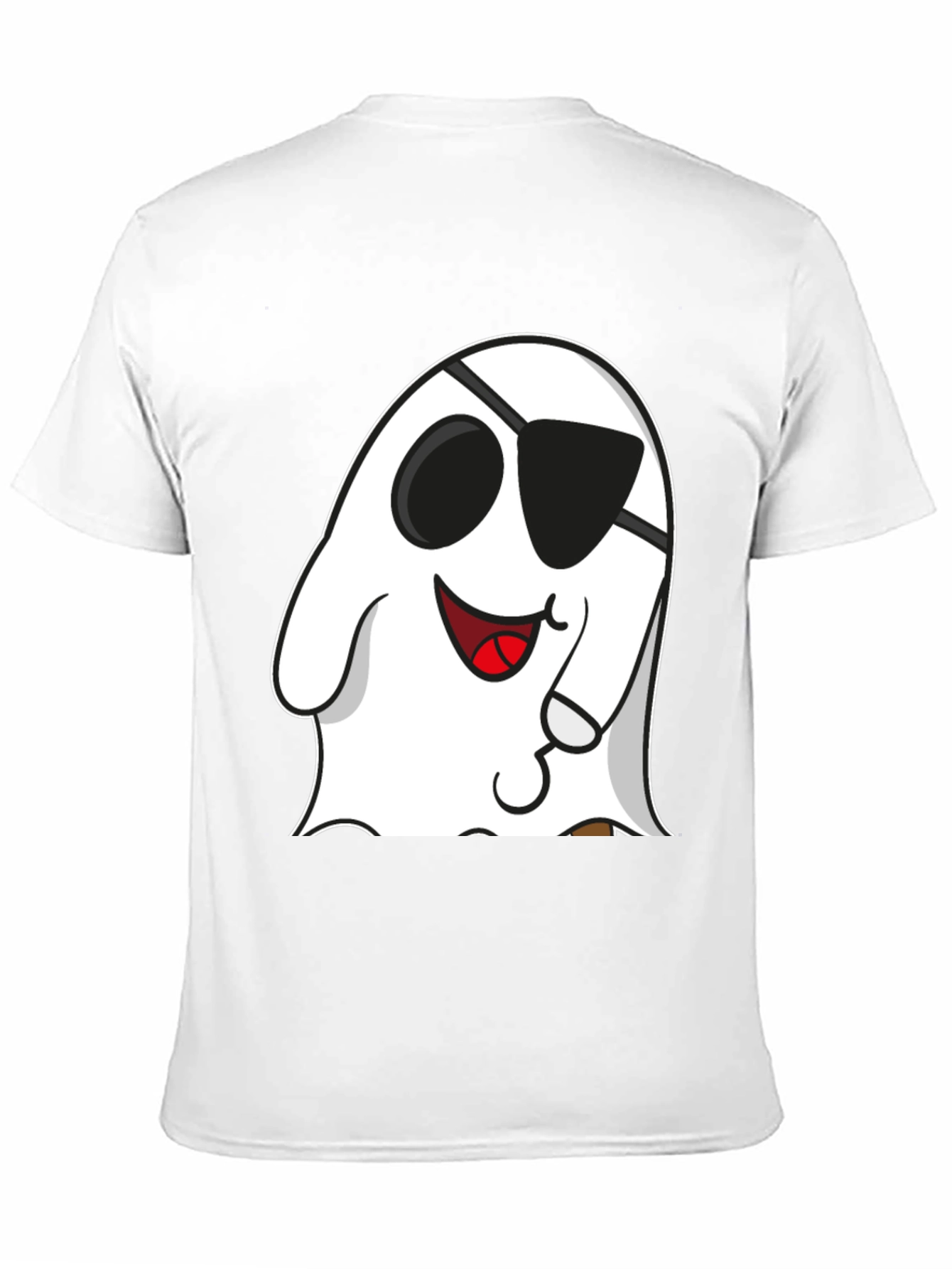 Camiseta Negra con Fantasma Pirata
