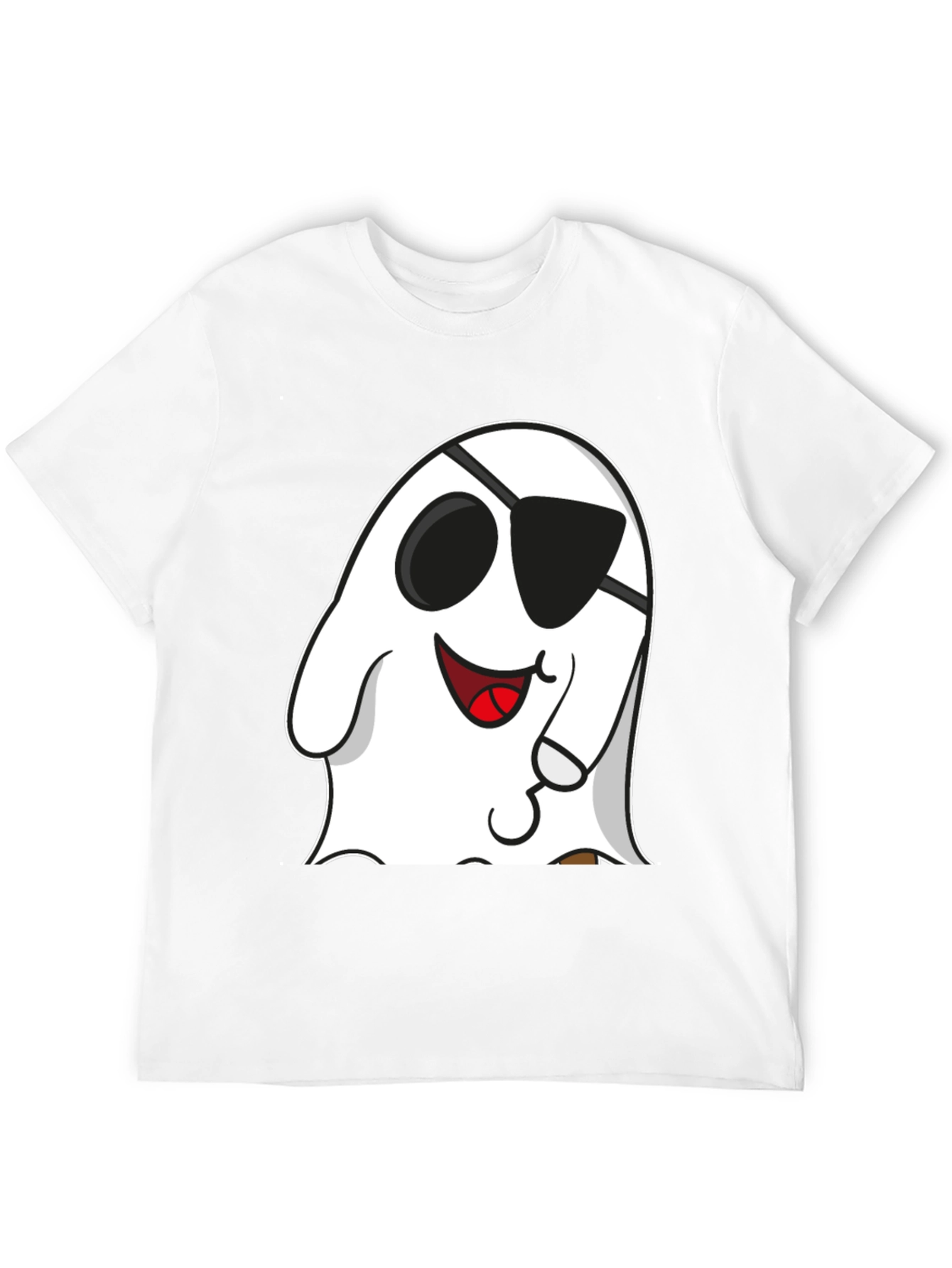 Camiseta Negra con Fantasma Pirata