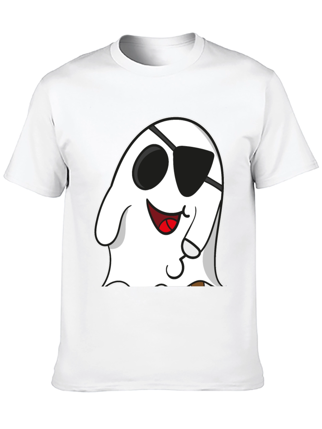 Camiseta Negra con Fantasma Pirata