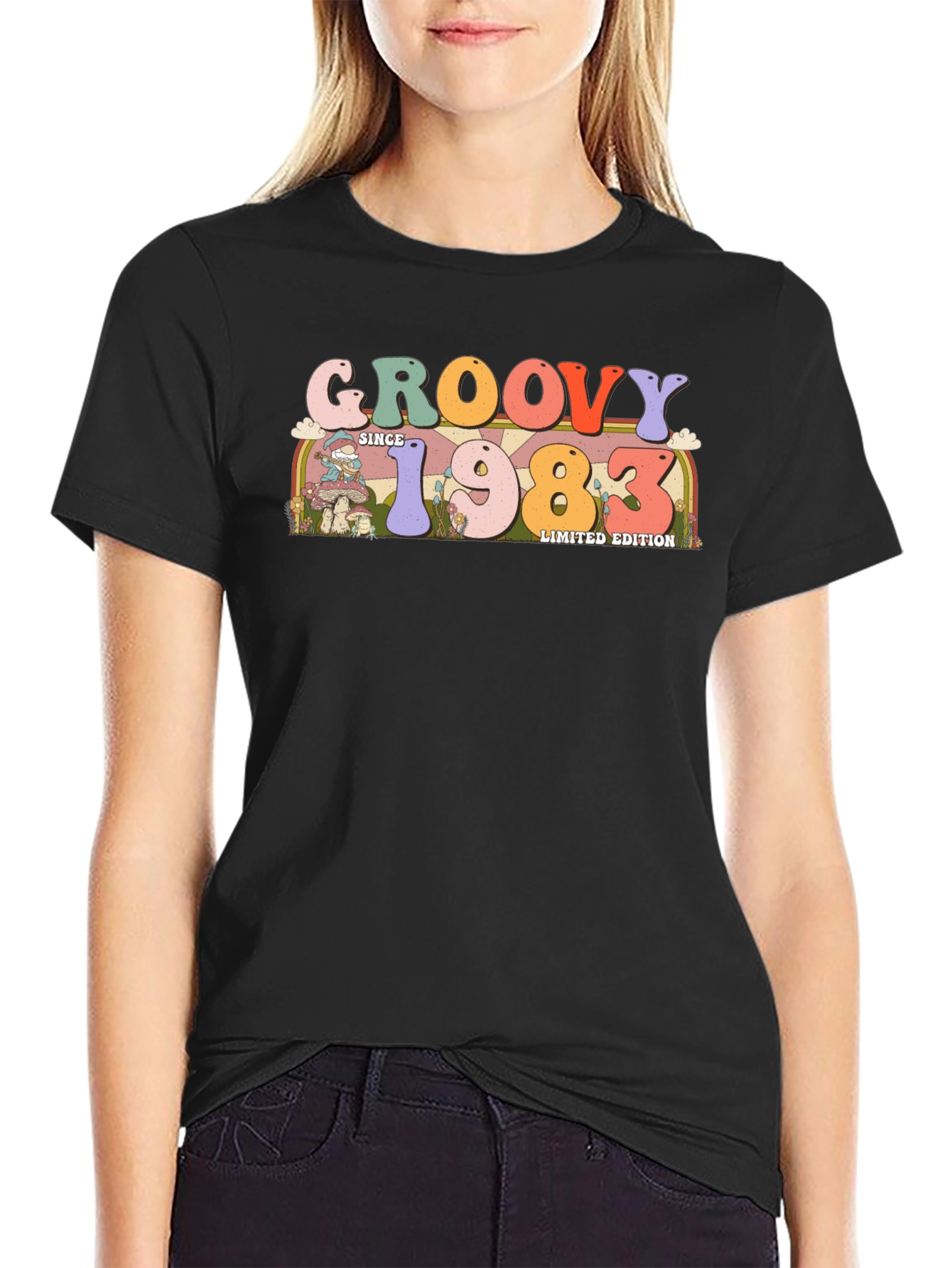 Camiseta Negra Groovy Since 1983 Edición Limitada