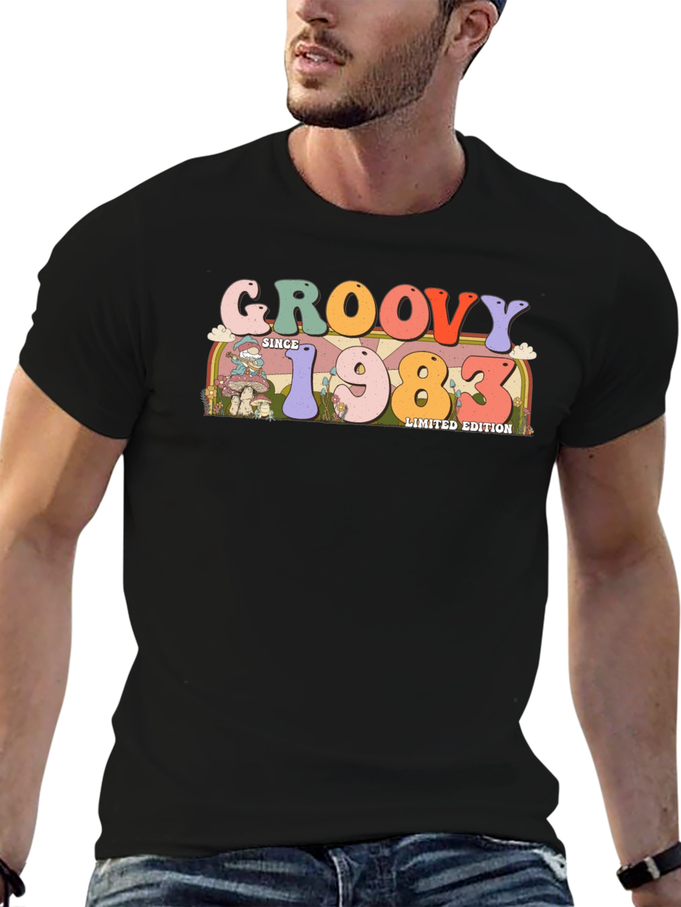 Camiseta Negra Groovy Since 1983 Edición Limitada