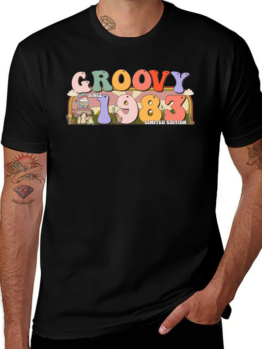 Camiseta Negra Groovy Since 1983 Edición Limitada