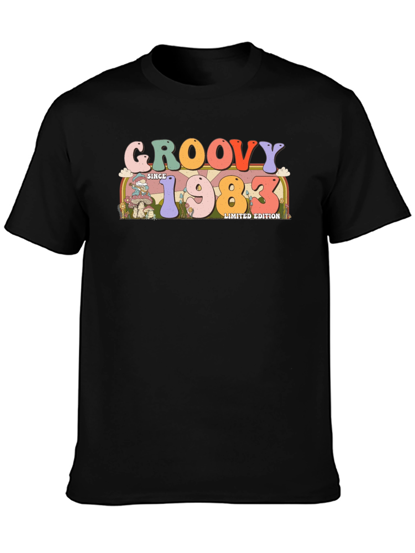 Camiseta Negra Groovy Since 1983 Edición Limitada