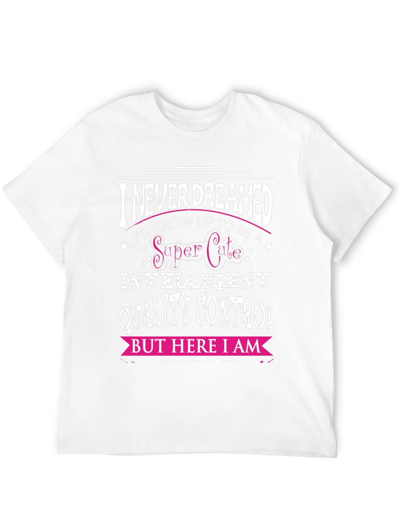 Camiseta Negra con Diseño de Control de Calidad Inteligente