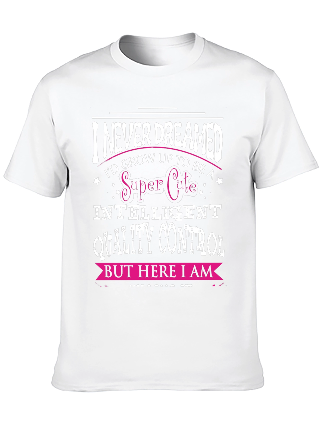 Camiseta Negra con Diseño de Control de Calidad Inteligente