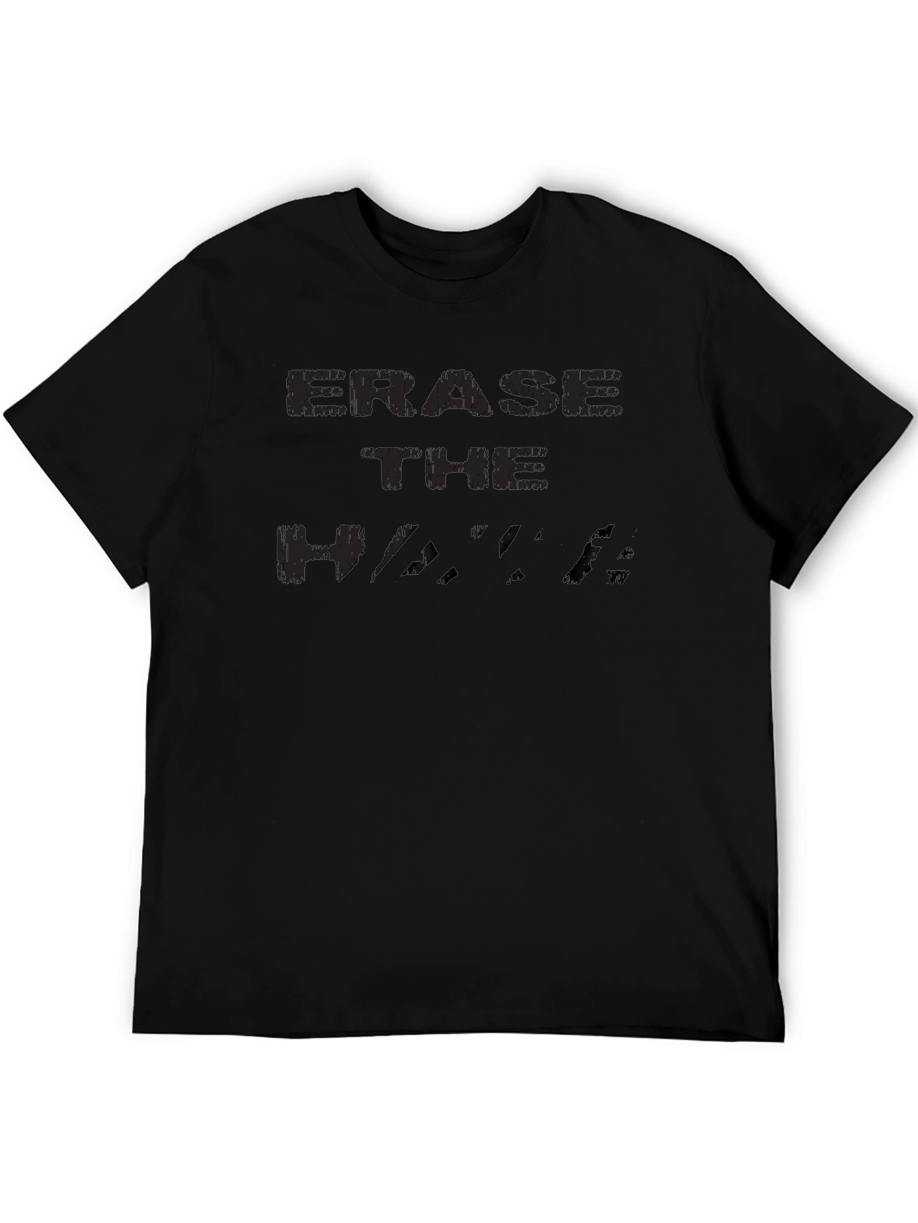 Camiseta Negra Hombre Erase The Hype Casual