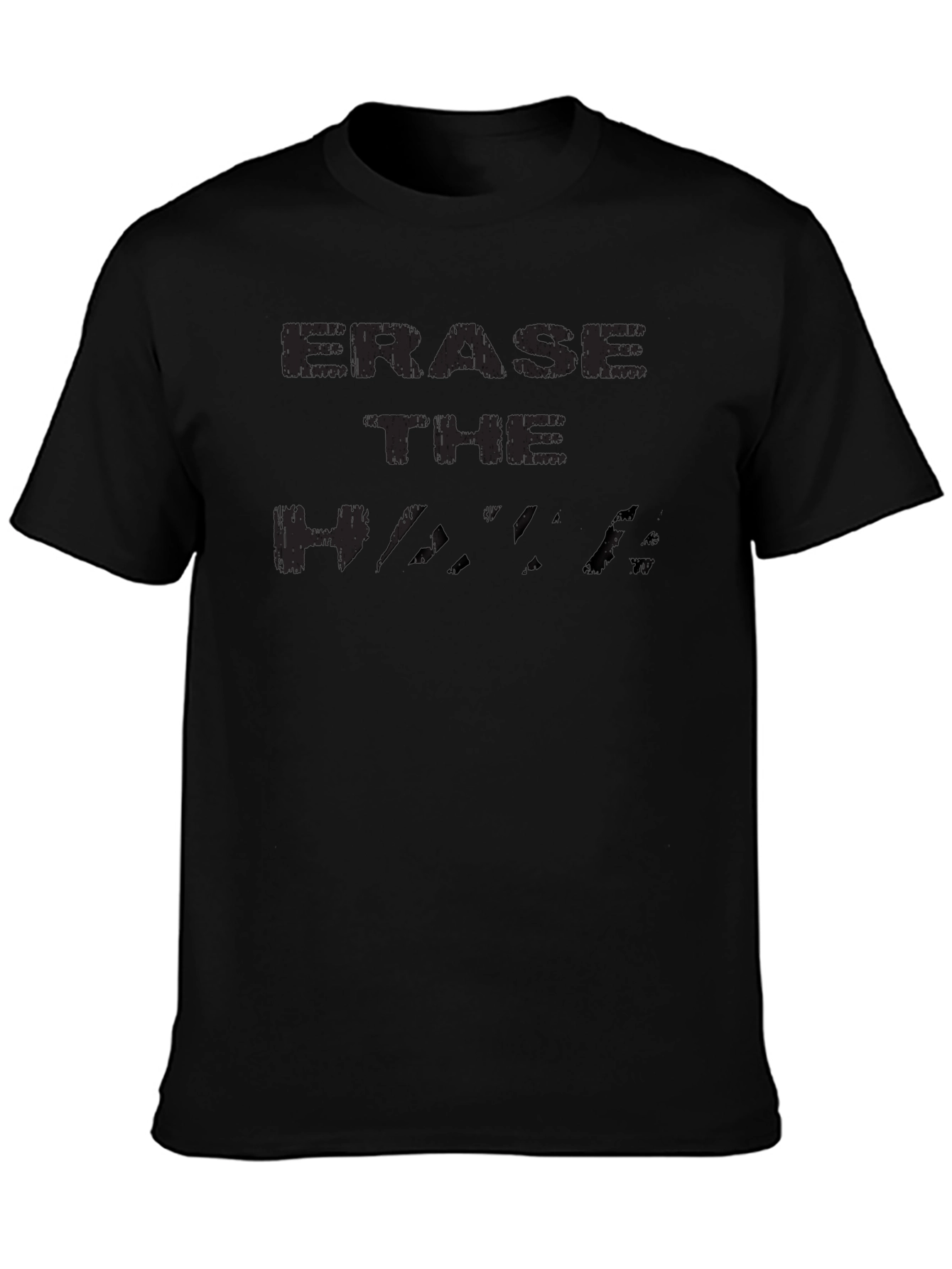 Camiseta Negra Hombre Erase The Hype Casual