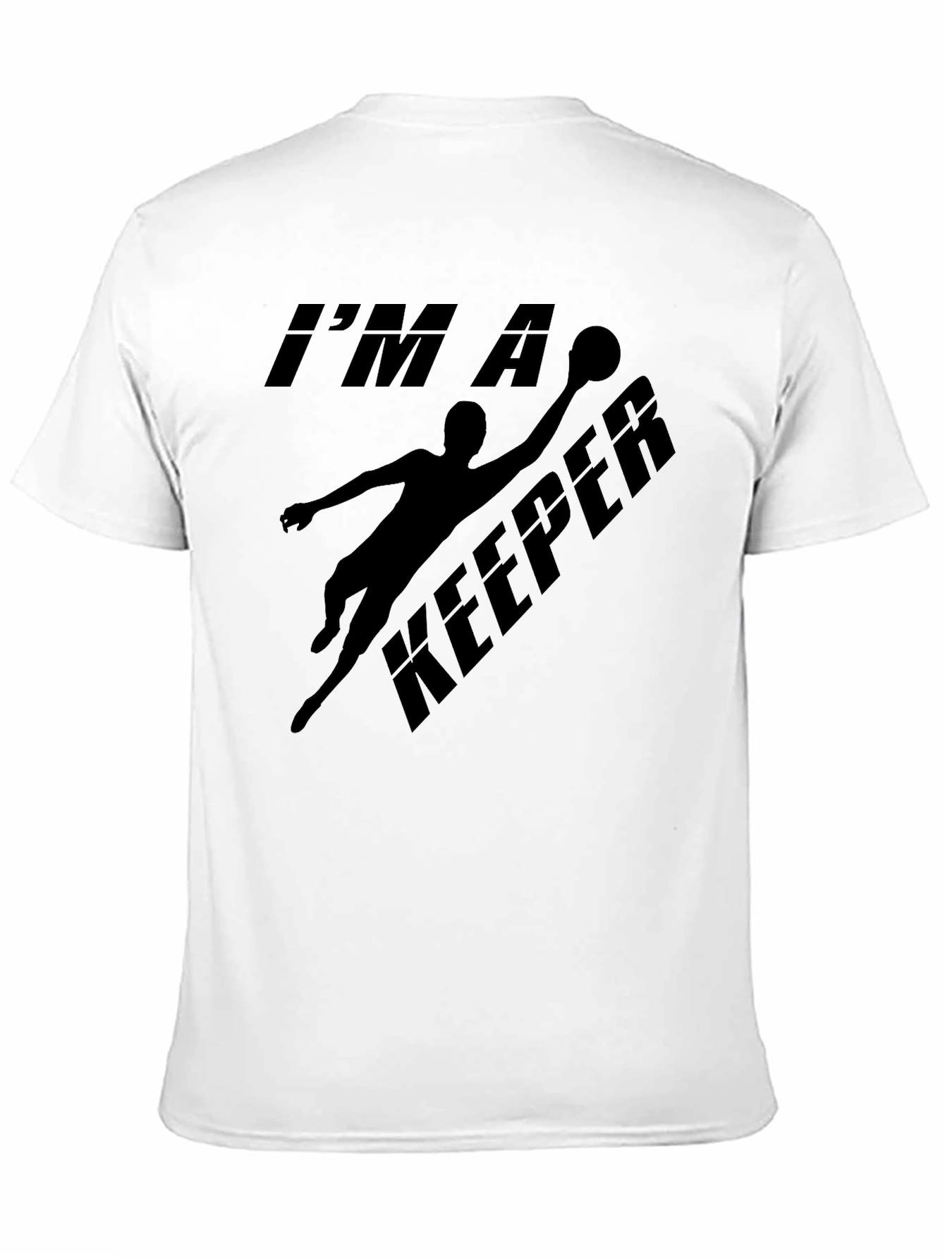 Camiseta Negra Soy un Keeper para Portero