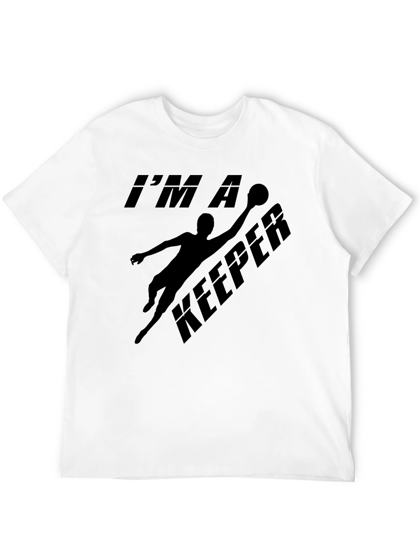 Camiseta Negra Soy un Keeper para Portero
